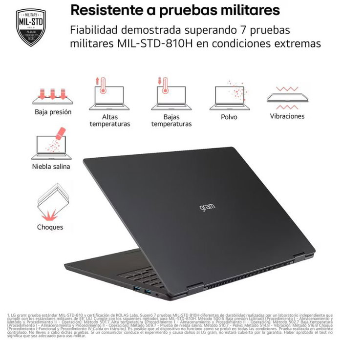 LG Gram 17Z90TL-G.AU88BN Intel Core Ultra 7, 32 GB RAM, 1 TB SSD, 17 pulgadas